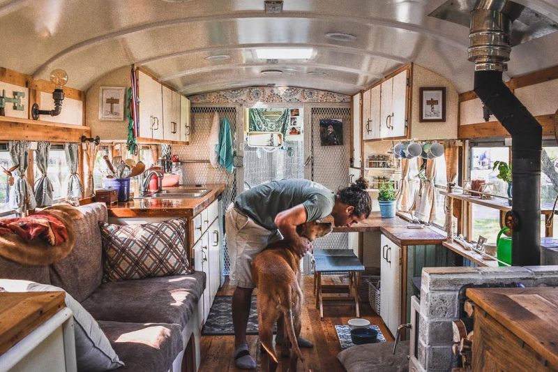 The Wild Drive Life school bus conversion