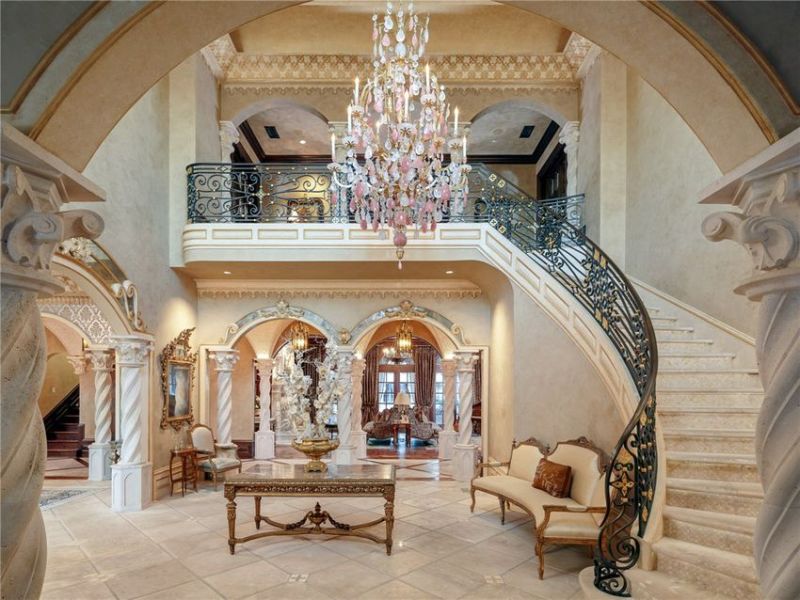 Multiple staircases brings modern feel