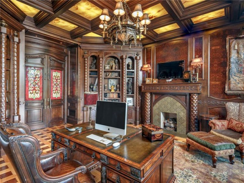 Magnificent detailing all round the mansion