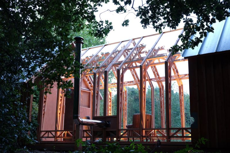 Serves as art studio and recreational space