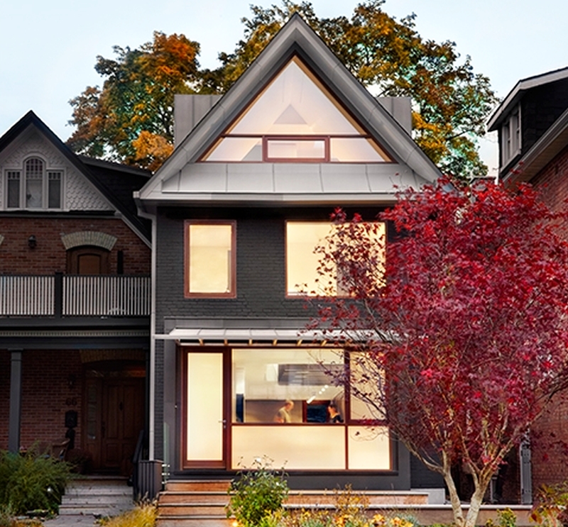 Backside view of Zn house