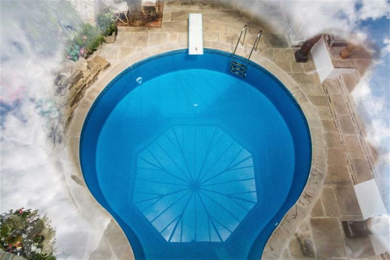 Bird's eye view of the pool