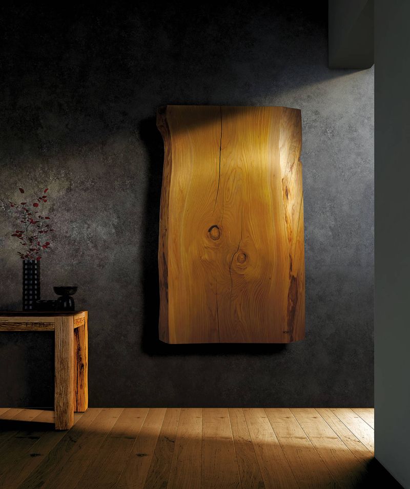 A simple cedar wood block turned into a attractive thermal accessory for homes