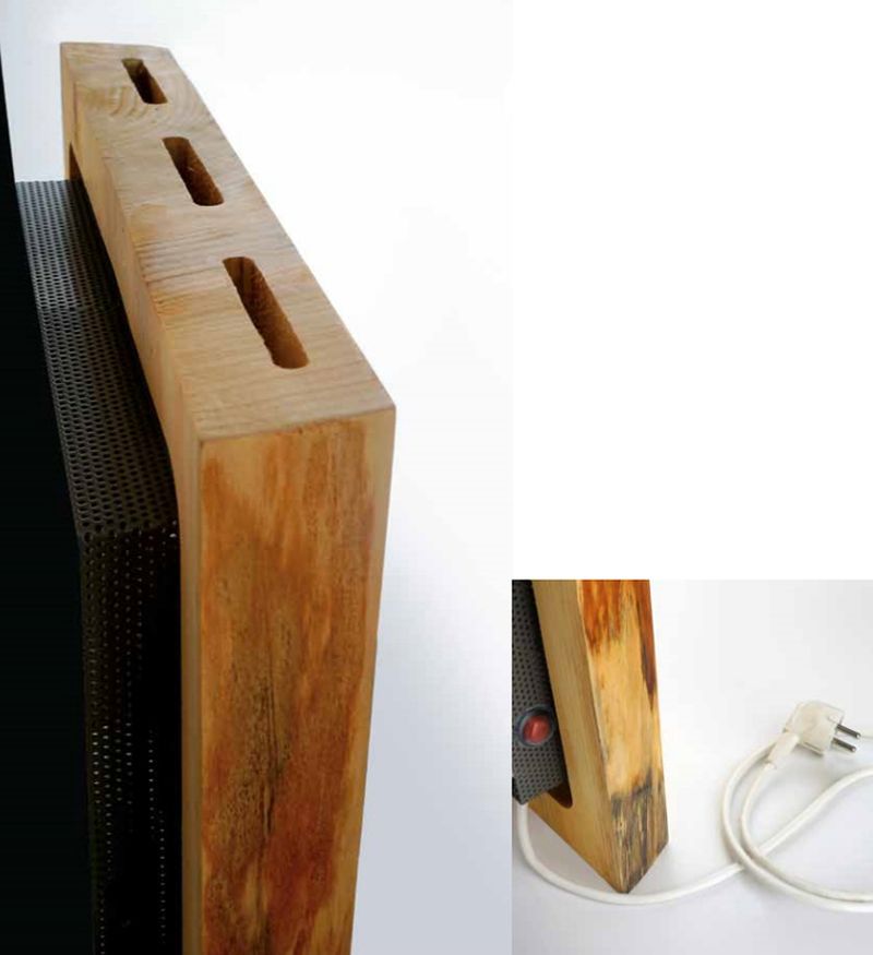 Ceramic heater integrated at its back