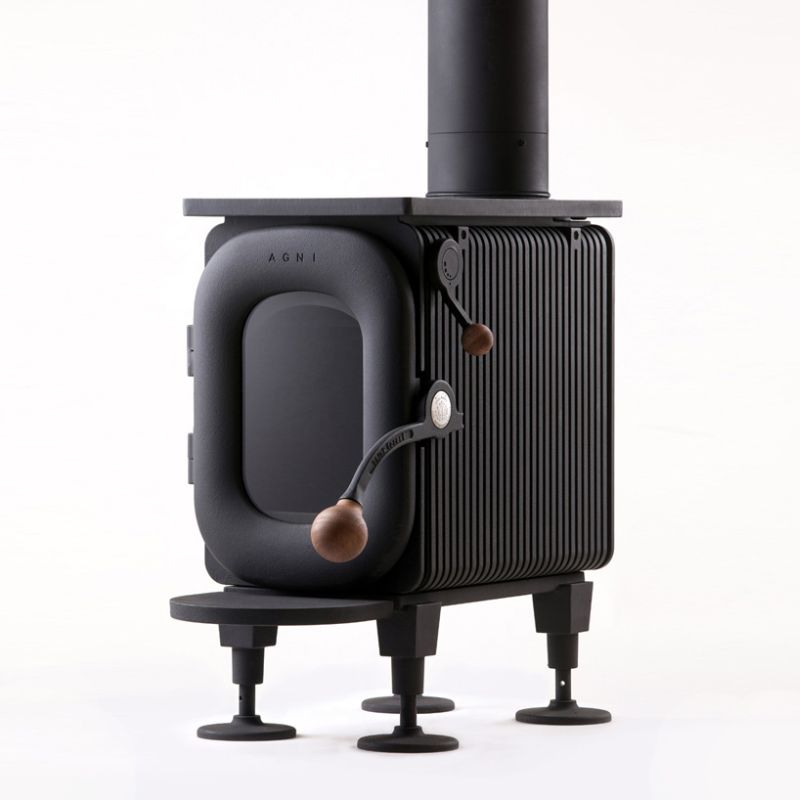 Totally different design from traditional wood-burning stoves