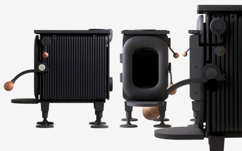 Safe and efficient wood heating system for homes