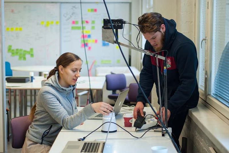 Students of different design schools collectively created BeoSound Orbit