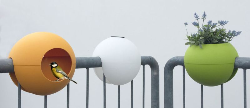 Birdball By Reform Is A Mini Balcony Birdhouse For City Birds