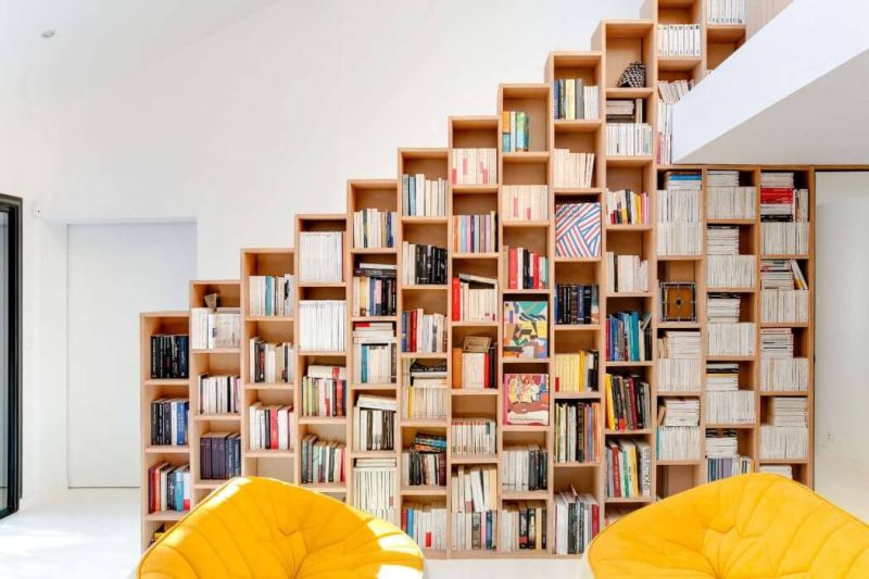 Bookshelf House by Andrea Mosca Creative Studio