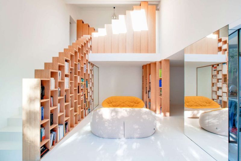 Bookshelf House by Andrea Mosca Creative Studio