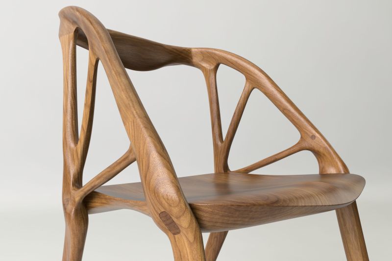 Made from black walnut wood