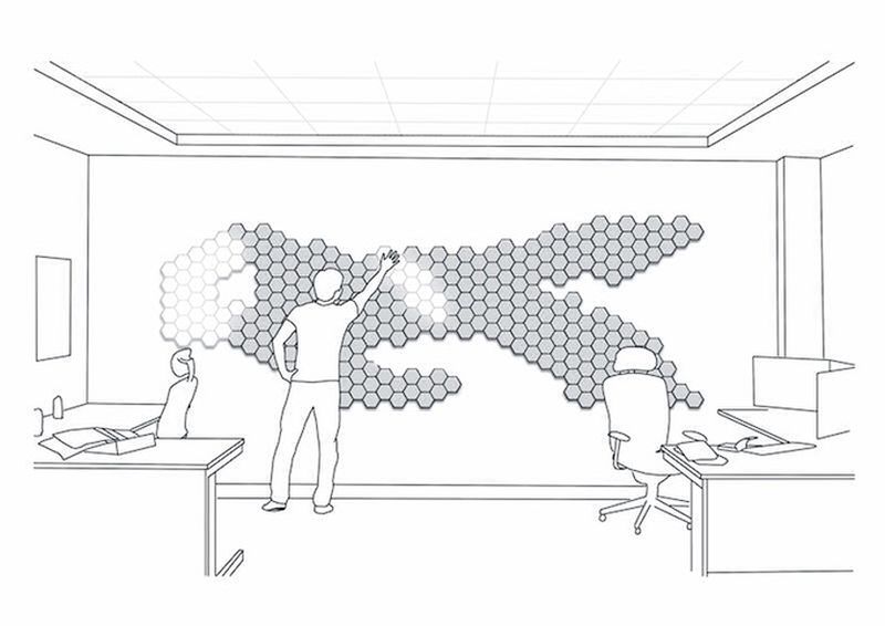 Create stunning wall art by using your hand as brush