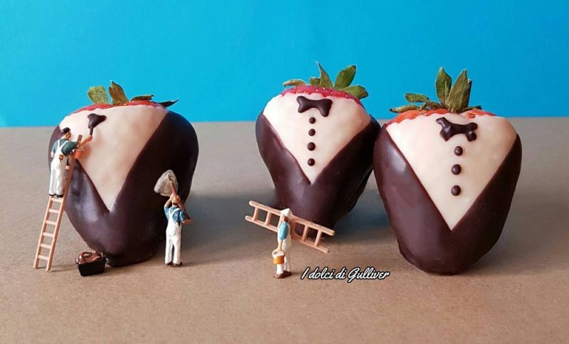 Strawberries in Armani style