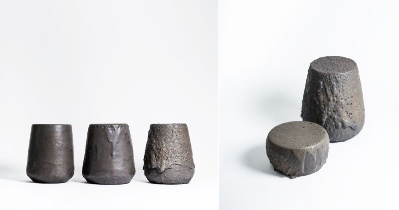 Different textures crafted by controlling cooling and heating temperatures