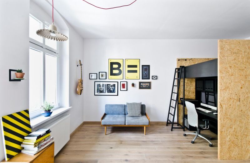 Wooden flooring and bright interiors