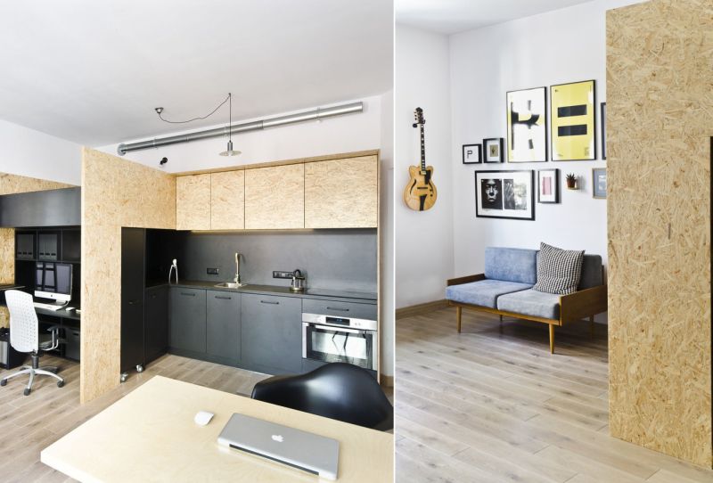 Industrial-style cabinets and furniture