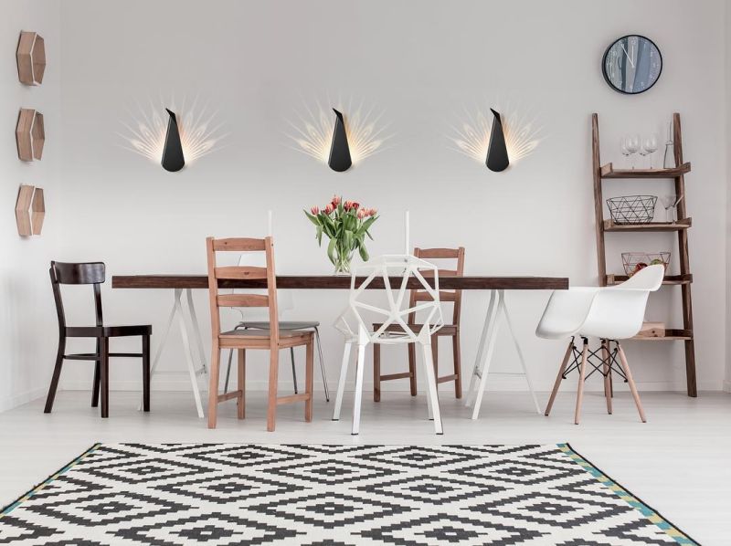 Peacock lamp is also a great wall lamp