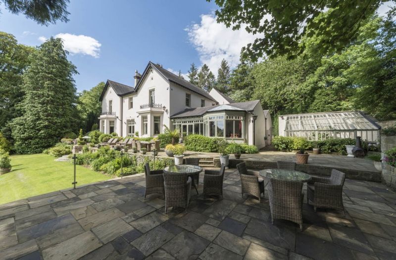 Spacious lawns and garden area