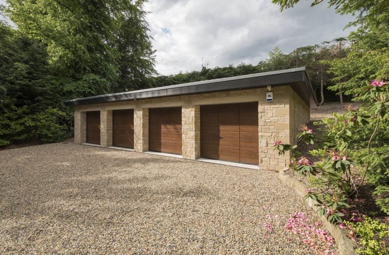 A four car garage