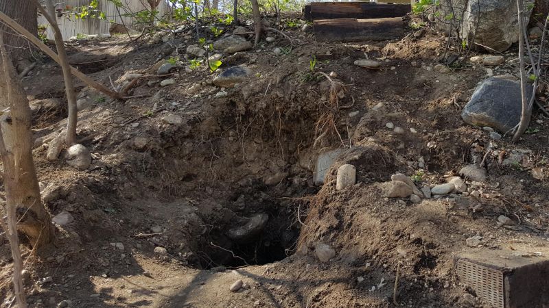 Proper place for the holes for footings