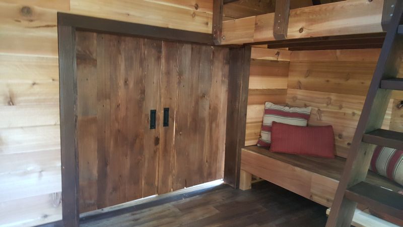 Sliding barn wood doors