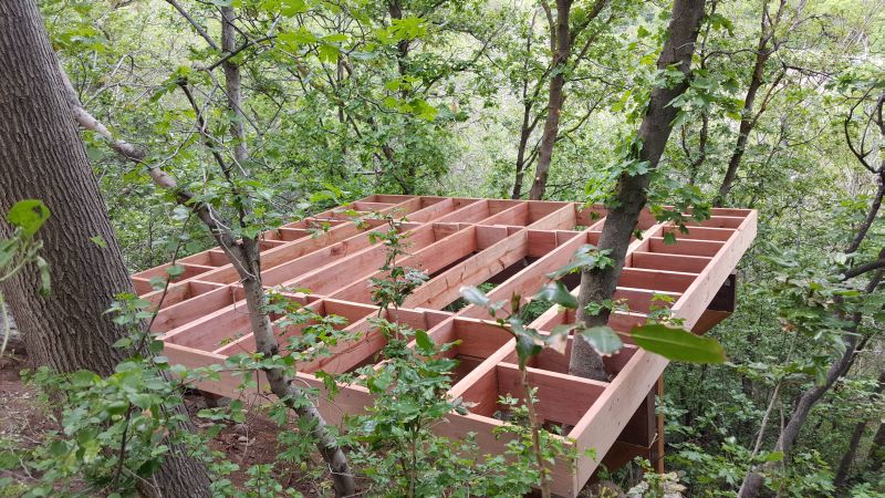 Wooden framing for floor