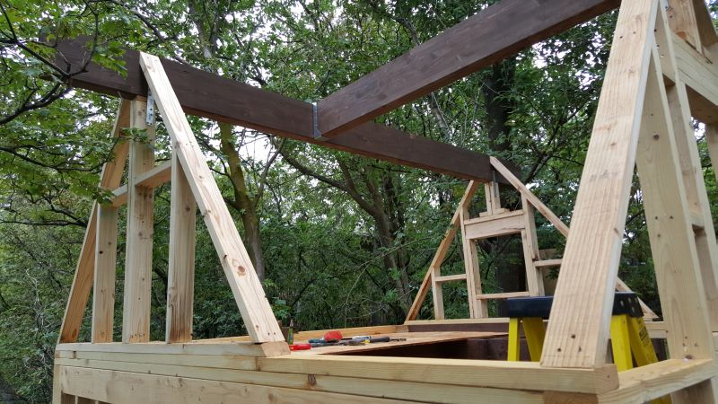 connecting loft joists and ridge beams