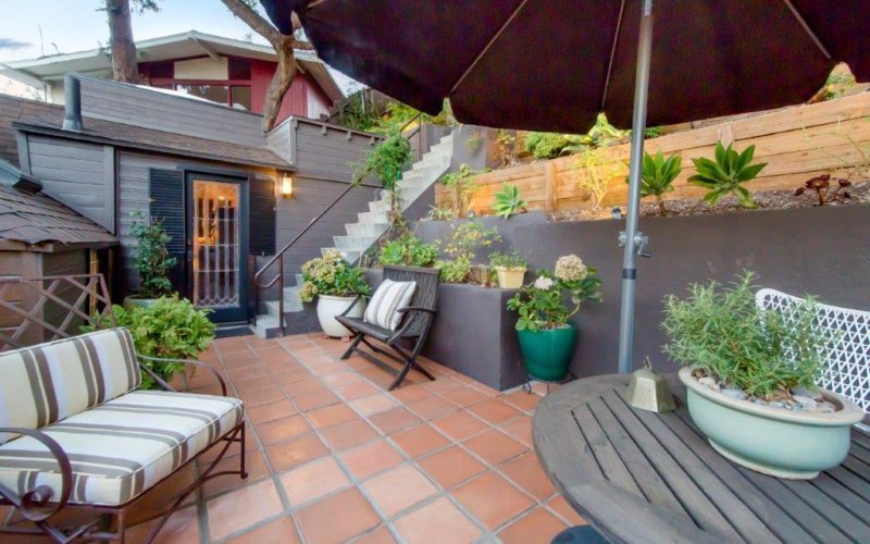 Cozy seating in patios