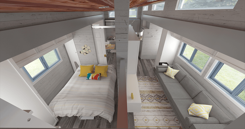 Sufficient storage spaces in living room and the whole loft