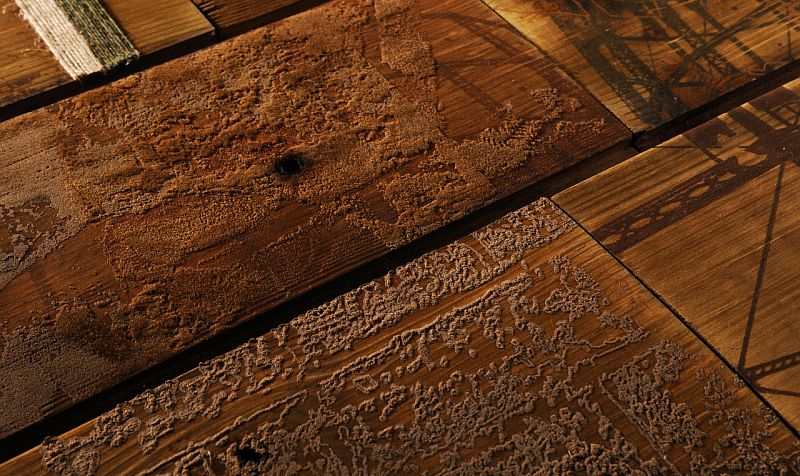 worn floor