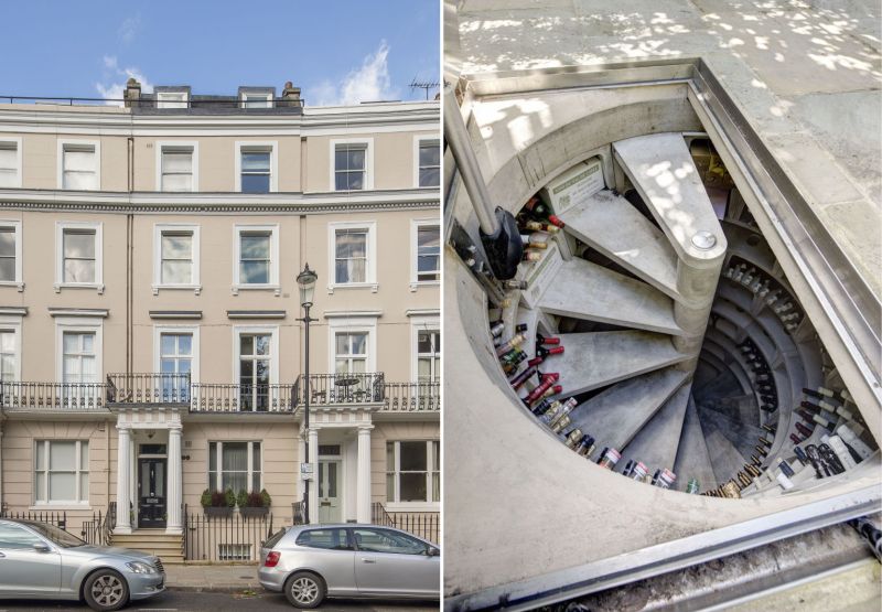 5m Notting Hill Home Has An Underground Spiral Staircase Wine Cellar 5m Notting Hill Home Has An Underground Spiral Staircase Wine Cellar