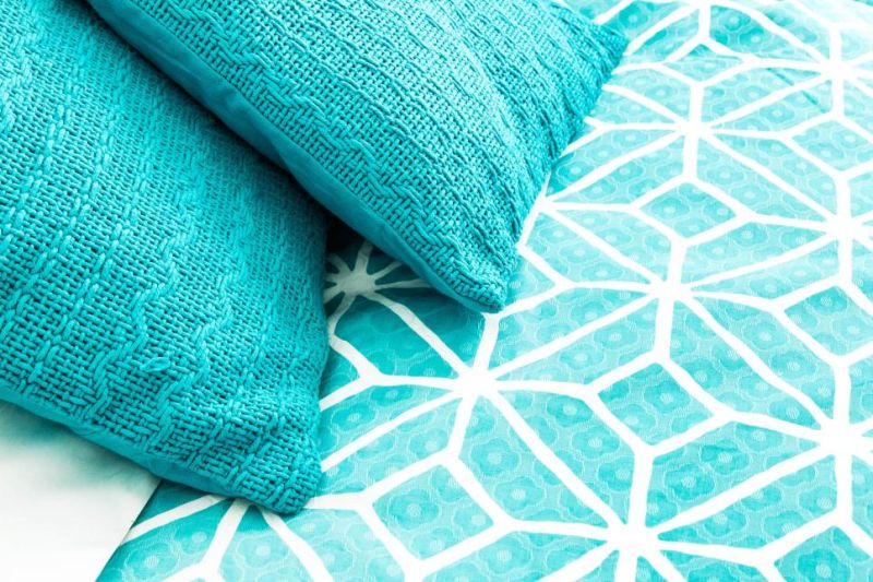 Knitted cushions and pillows