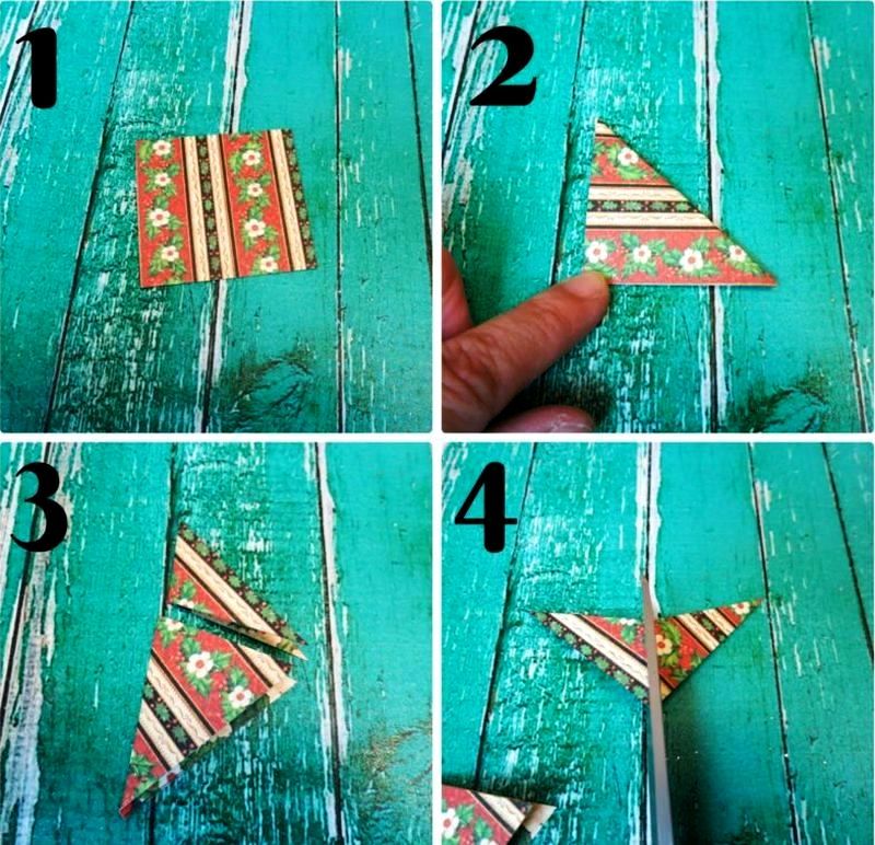 DIY Christmas tree from pallet wood and paper