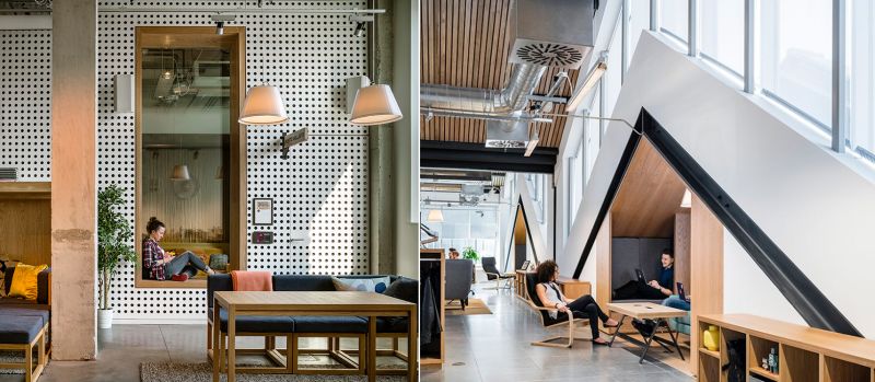 Private spaces for working solely