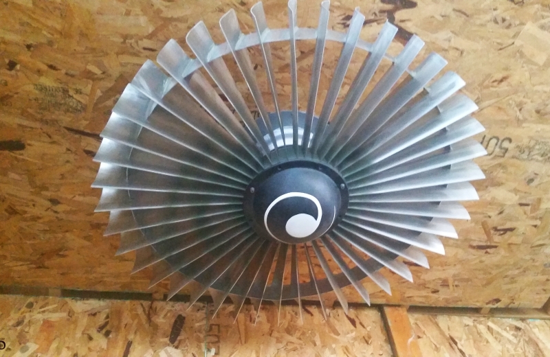 Jet Engine Ceiling Fan Keeps The Heat Down While Looking Absolutely Jet Engine Ceiling Fan Keeps The Heat Down While Looking Absolutely Cool