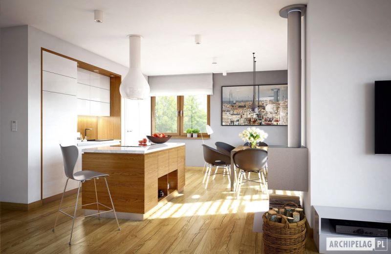 Rustic kitchen area
