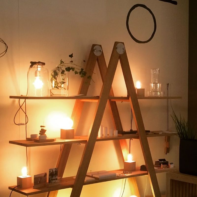 Rustic Ladder Shelf By Raumgestalt To Showcase At Maison Objet