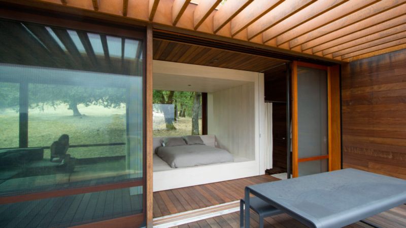 Separate sleeping area