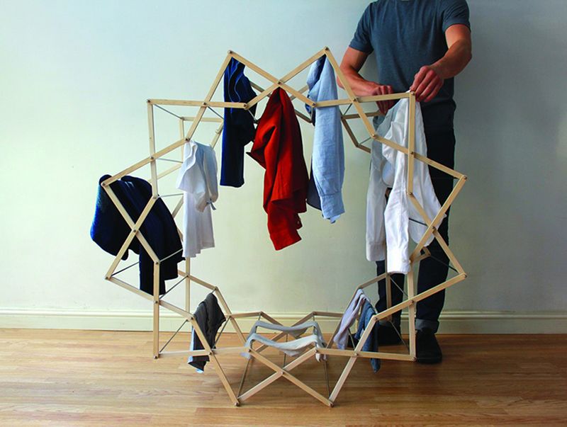Star Shaped Clothes Drying Rack Expands To Fit All Types Of Es