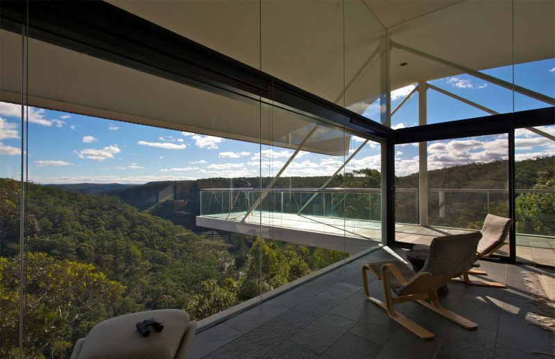 High balcony for viewing the landscape