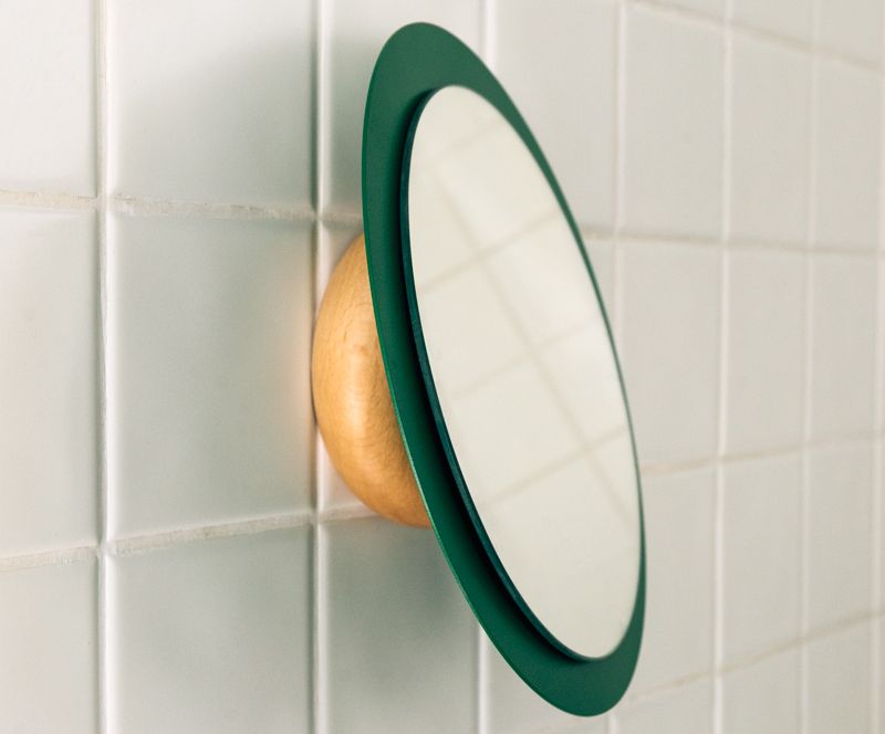 Toro rotating wall mirror by Gravina