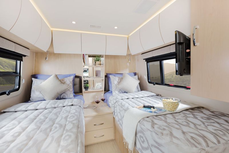 It consists of two living spaces
