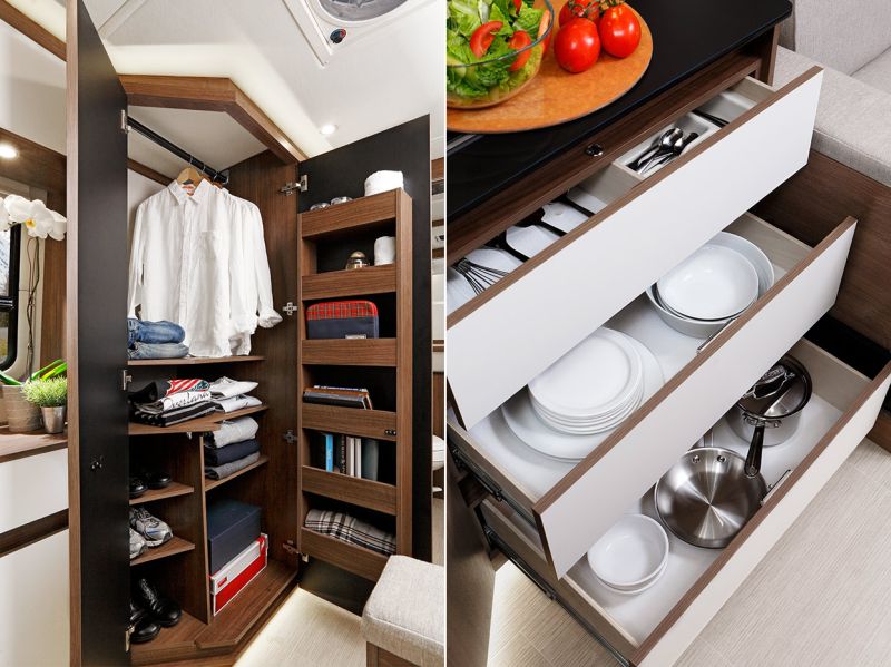 Elegant wooden cabinetry