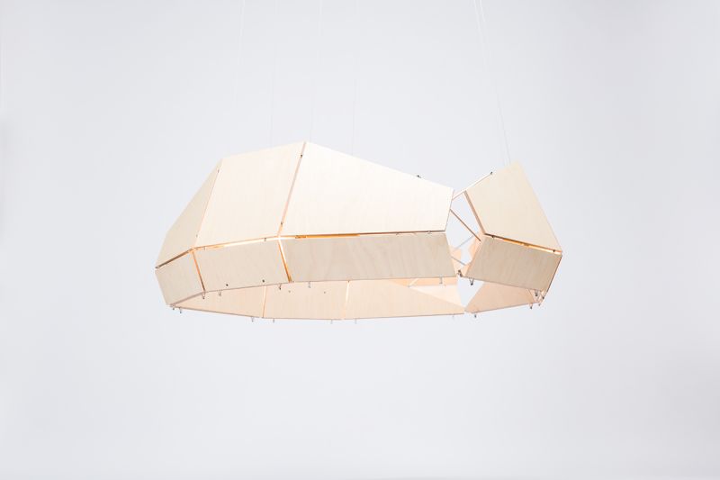 Moon wooden light collection