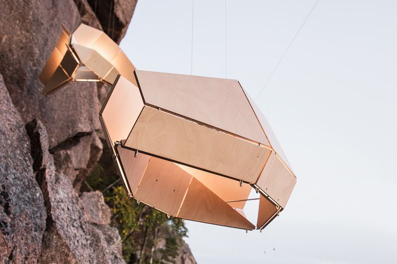 Orbit wood ceiling light collection