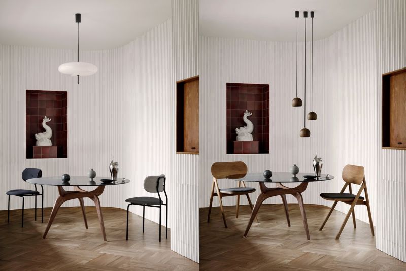 Conceived in the 1950s, Hans Bølling turns to Brdr. Krüger for Triiio table