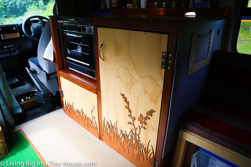 Cozy home on wheels by Czech couple from an old Ford ambulance