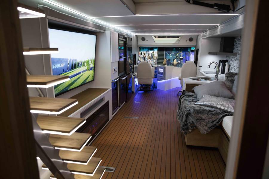 Ces 2017 Furrion Elysium Luxury Rv Comes With A Mini Helicopter