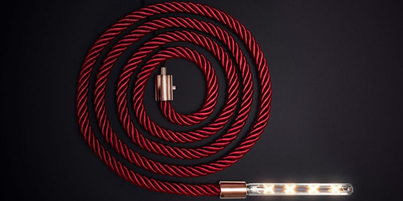 Flexible lamp that can be twisted in different shapes