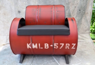 Oil drum furniture by WhiteIndustrial brings industrial essence to homes